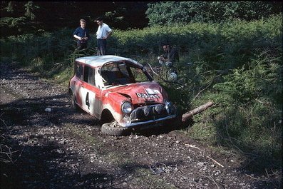 Richard Anthony (Tony) Fall - Mike Wood
Rally Londres 1966, Mini Cooper S 1275, Retirado por el accidente de la foto@
Palabras clave: Tony_Fall;Mike_Wood;Londres;Mini;1966;Crash