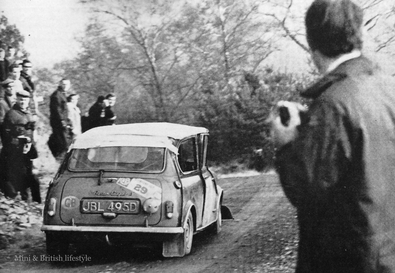 Simo Lampinen - Tony Ambrose
15º RAC International Rally of Great Britain 1966. Austin Mini Cooper S (JBL 495D). Abandonó.

Del 19 al 25 de Noviembre, Londres (Heathrow) 
Superficie: tierra - asfalto.

Según ewrc-results.com el Rally tenia 38.95 kilómetros cronometrados divididos en 7 tramos especiales

Tomaron la salida 146 equipos, finalizaron 63.@
Palabras clave: Simo_Lampinen;Austin;Mini;Cooper;Gran_Bretaña;1966