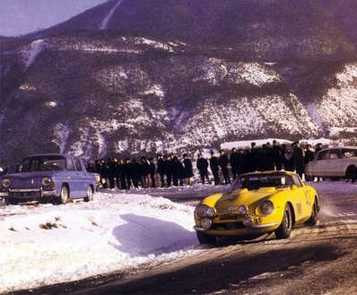 Giorgio Pianta - Roberto Lippi 
35º Rallye Automobile de Monte-Carlo 1966. Ferrari 275 GTB Monte Carlo (MO 129151). Abandonó.

Del 14 al 20 de Enero, Monte-Carlo.
Superficie: asfalto - nieve.

119 equipos completaron el rally en su totalidad.
A partir de la posición 120, los equipos no se clasificaron para el tramo final, pero fueron clasificados oficialmente.

Tomaron la salida 322 equipos, finalizaron 184.
@
Palabras clave: ;Ferrari;GTB;Montecarlo;1966