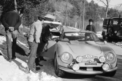Giorgio Pianta - Roberto Lippi 
35º Rallye Automobile de Monte-Carlo 1966. Ferrari 275 GTB Monte Carlo (MO 129151). Abandonó.

Del 14 al 20 de Enero, Monte-Carlo.
Superficie: asfalto - nieve.

119 equipos completaron el rally en su totalidad.
A partir de la posición 120, los equipos no se clasificaron para el tramo final, pero fueron clasificados oficialmente.

Tomaron la salida 322 equipos, finalizaron 184.
@
Palabras clave: ;Ferrari;GTB;Montecarlo;1966
