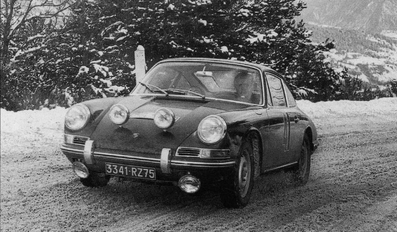 Henri Balas - Robert Guillerer
35º Rallye Automobile de Monte-Carlo 1966. Porsche 911. Abandonó.

Del 14 al 20 de Enero, Monte-Carlo.
Superficie: asfalto - nieve.

119 equipos completaron el rally en su totalidad.
A partir de la posición 120, los equipos no se clasificaron para el tramo final, pero fueron clasificados oficialmente.

Tomaron la salida 322 equipos, finalizaron 184.
Palabras clave: Porsche;Montecarlo;1966