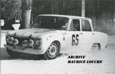 René Grossot - Jean Piola
35º Rallye Automobile de Monte-Carlo 1966. Alfa Romeo. Abandonó.

Del 14 al 20 de Enero, Monte-Carlo.
Superficie: asfalto - nieve.

119 equipos completaron el rally en su totalidad.
A partir de la posición 120, los equipos no se clasificaron para el tramo final, pero fueron clasificados oficialmente.

Tomaron la salida 322 equipos, finalizaron 184.
@
Palabras clave: Alfa;Romeo;Montecarlo;1966;nieve