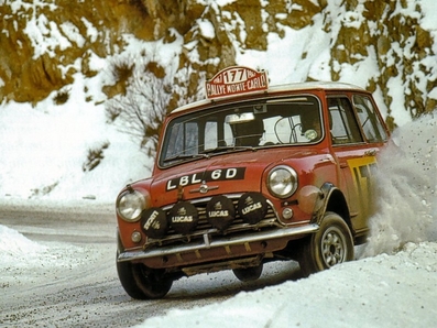 Rauno August Aaltonen - Henry Liddon
36º Rallye Automobile de Monte-Carlo 1967. Morris Mini Cooper S 1275 (LBL 6D). Clasificado 1º.

Del 14 al 20 de Enero, Monaco.
Superficie: asfalto - nieve.

Se inscribieron 221 equipos, tomaron la salida 195, finalizaron 92.@
Palabras clave: ;Montecarlo;Mini;Nieve;1967