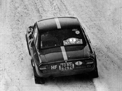 Sandro Munari - George Harris 
36º Rallye Automobile de Monte-Carlo 1967. Lancia Fulvia Rallye 1,3 HF (TO 858494). Clasificado 5º.

Del 14 al 20 de Enero, Monaco.
Superficie: asfalto - nieve.

Se inscribieron 221 equipos, tomaron la salida 195, finalizaron 92.@
Palabras clave: Sandro_Munari;George_Harris;Lancia;Fulvia;Montecarlo;1967;nieve