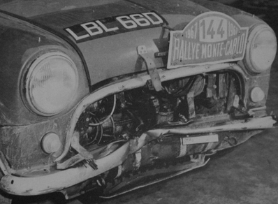 Timo Mäkinen - Paul Easter
36º Rallye Automobile de Monte-Carlo 1967. Morris Mini Cooper S 1275 (LBL 66D). Clasificado 41º.

Del 14 al 20 de Enero, Monaco.
Superficie: asfalto - nieve.

Se inscribieron 221 equipos, tomaron la salida 195, finalizaron 92.@
Palabras clave: Timo_Makinen;Montecarlo;Mini;Cooper;1967;detalles