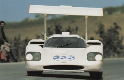 Phil Hill - Hap Sharp
58º Targa Florio 1967. Chaparral 2F Chevrolet. No acabò (DNF).@
Palabras clave: Chaparral;Chevrolet;Targa_Florio;1967