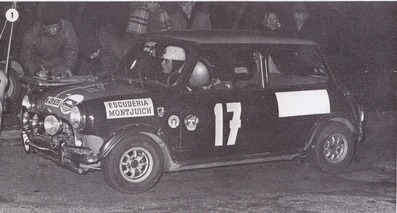 Jorge Bäbler Bebié - Mihail Pawlowsky
Rallye Les Tres Costes 1968. Mini Cooper S 1275. Clasificado 1º.
(Escuderà­a Montjuich)@
Palabras clave: Jorge_Babler;Mini;Cooper;Tres_Costes;1968