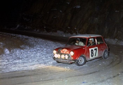 Paddy Hopkirk - Ron Crellin
37º Rallye Automobile Monte-Carlo 1968. BMC Mini Cooper S 1275 (ORX 777F). Clasificado 5º.

Del 20 al 25 de Enero, Monte-Carlo.
Superficie: asfalto - nieve.
Tomaron la salida 200 equipos, finalizaron 79.@
Palabras clave: Paddy_Hopkirk;Ron_Crellin;Mini;Montecarlo;1968