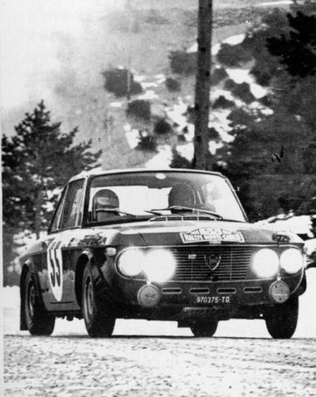 Leo Cella - Alcide Paganelli
37º Rallye Automobile de Monte-Carlo 1968. Lancia Fulvia 1.3 Coupé HF (TO-970375). Clasificado 8º.

Del 20 al 25 de Enero, Monte-Carlo.
Superficie: asfalto - nieve.

Tomaron la salida 200 equipos, finalizaron 79.@
Palabras clave: Leo_Cella;Lancia;Fulvia;Montecarlo;1968