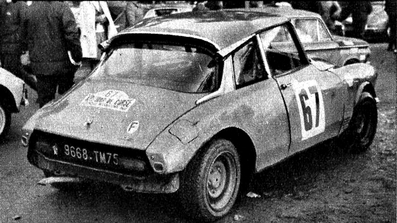 Robert Neyret - Jean-Claude Syda
13º Tour de Corse 1968. Citröen DS 21 "Proto". Clasificado 12º.
Tomaron la salida 63 equipos, finalizaron 15.@
Palabras clave: ;Citroen;Proto;Corse;Corcega;1968
