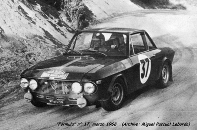 Pat Moss-Carlsson - Elizabeth Nyström
37º Rallye Automobile de Monte-Carlo 1968. Lancia Fulvia 1.3 Coupé HF (TO 970371). Clasificada 14ª de la general y 1ª en Copa de Damas.

Del 20 al 25 de Enero, Monte-Carlo.
Superficie: asfalto - nieve.

Tomaron la salida 200 equipos, finalizaron 79.@
Palabras clave: Pat_Moss-Carlsson;Lancia;Fulvia;Montecarlo;Nieve;1968;Mujeres;Womens