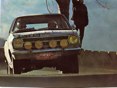 Pierre Boucher - Jean Mésange
37º Rallye Automobile de Monte-Carlo 1968. Opel Kadett (4576 M 93). Clasificado 53º.

Del 20 al 25 de Enero, Monte-Carlo.
Superficie: asfalto - nieve.

Tomaron la salida 200 equipos, finalizaron 79.@
Palabras clave: Opel;Kadett;Montecarlo;1968