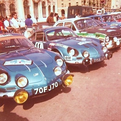 Parque Cerrado
30º Rally Coupe del Alpes 1969, En primer termino el Reanault-Alpine A 110 de Jacques Henry, el Renault-Alpine A 110 1440 de Jorma Lusenius, Clasificado 3º,  el Ford Escort MKI de Jean Claude Gamet, el Renault-Alpine de Jean-Claude Andruet, Clasificado 2º, el Renault 8 Gordini de Jean-Luc Therier Clasificado 15º, y el Lancia Fulvia de Timo Mäkinen, que se retiro por motor
Palabras clave: Alpes;1969;Parque_Cerrado