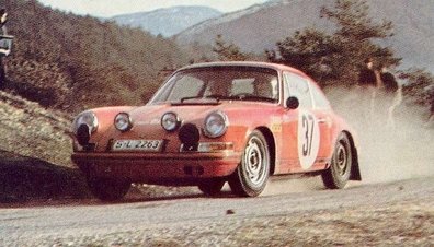 Björn Waldegård - Lars Helmér
38º Rallye Automobile de Monte-Carlo 1969. Porsche 911 S (S-L 2263). Clasificado 1º.

Del 17 al 24 de Enero, Monte-Carlo.
Superficie: asfalto - nieve.

El Rally tenia un total de 225.00 km cronometrados.

Se inscribieron 211 equipos, tomaron la salida 183, finalizaron 44.@
Palabras clave: Bjorn_Waldegard;Lars_Helmer;Porsche;Montecarlo;1969