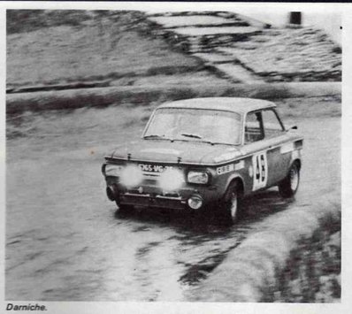 Bernard Darniche - Bernard Demange
13º Critérium des Cévennes 1969. NSU. Clasificado 2º.@
Palabras clave: Bernard_Darniche;Criterium_Cévennes;NSU;1969