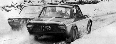 11º Rally San Remo 1969
Dos Lancia Fulvia 1.6 Coupé HF de:

#9 Arnaldo Cavallari - Dante Salvay, clasificado 6º.

#10 de Sandro Munari - John Davenport, abandonó por la dirección del coche.

Del 5 al 9 de Marzo, Sanremo
Superficie: tierra - nieve.

El Rally constaba de 97.70 km cronometrados divididos en 15 tramos especiales (uno de ellos fue cancelado SS14).

Tomaron la salida 89 equipos, finalizaron 26.
@
Palabras clave: Sandro_Munari;Lancia;Fulvia;Coupe;Sanremo;1969;Nieve