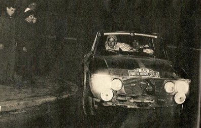 Pat Moss-Carlsson - Elisabeth Nystrom
38º Rallye Automobile de Monte-Carlo 1969. Lancia Fulvia 1.3 Coupé HF (TO 970375). Clasificada 6ª y 1ª en copa de damas.

Del 17 al 24 de Enero, Monte-Carlo.
Superficie: asfalto - nieve.

El Rally tenia un total de 225.00 km cronometrados.

Se inscribieron 211 equipos, tomaron la salida 183, finalizaron 44.@
Palabras clave: Pat_Moss-Carlsson;Elisabeth_Nystrom;Lancia;Fluvia;Montecarlo;1969;Mujeres;Womens