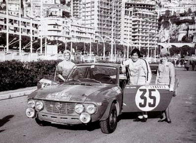 Pat Moss-Carlsson - Elisabeth Nystrom
38º Rallye Automobile de Monte-Carlo 1969. Lancia Fulvia 1.3 Coupé HF (TO 970375). Clasificada 6ª y 1ª en copa de damas.

Del 17 al 24 de Enero, Monte-Carlo.
Superficie: asfalto - nieve.

El Rally tenia un total de 225.00 km cronometrados.

Se inscribieron 211 equipos, tomaron la salida 183, finalizaron 44.@
Palabras clave: Pat_Moss-Carlsson;Elisabeth_Nystrom;Lancia;Fluvia;Montecarlo;1969;Personajes;Mujeres;Womens