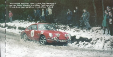 Björn Waldegard - Lars Helmér
18º Daily Mirror RAC Rally 1969. Porsche 911 S. Clasificado 12º.

Del 14 al 20 de Noviembre, London (Heathrow).
Superficie: tierra.

Tomaron la salida 156 equipos, finalizaron 69.@
Palabras clave: ;Porsche;RAC_Rally;Gran_Bretaña;1969;nieve