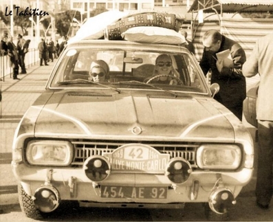 Marie-Claude Charmasson (Beaumont) - Christine Brilliard
38º Rallye Automobile de Monte-Carlo 1969. Opel Commodore GS/E (454 AE 92). Clasificada 15ª y 2ª en Copa de Damas.

Del 17 al 24 de Enero, Monte-Carlo.
Superficie: asfalto - nieve.

El Rally tenia un total de 225.00 km cronometrados.

Se inscribieron 211 equipos, tomaron la salida 183, finalizaron 44.@
Palabras clave: ;Opel;Commodore;Montecarlo;1969;Personajes;mujeres;Womens