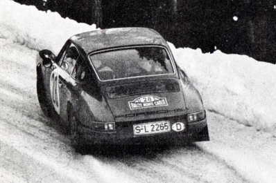 Victor (Vic) Elford - David Stone
38º Rallye Automobile de Monte-Carlo 1969. Porsche 911 S (S-L 2265). Clasificado 28º.

Del 17 al 24 de Enero, Monte-Carlo.
Superficie: asfalto - nieve.

El Rally tenia un total de 225.00 km cronometrados.

Se inscribieron 211 equipos, tomaron la salida 183, finalizaron 44.@
Palabras clave: ;Porsche;Montecarlo;1969