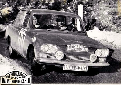 Claude Savoye - Roger Lamoral
38º Rallye Automobile de Monte-Carlo 1969. Triumph Dolomite 2500 PI (UDU 631G). Clasificado 40º.

Del 17 al 24 de Enero, Monte-Carlo.
Superficie: asfalto - nieve.

El Rally tenia un total de 225.00 km cronometrados.

Se inscribieron 211 equipos, tomaron la salida 183, finalizaron 44.@
Palabras clave: Claude_Savoye;Triumph;Dolomite;Montecarlo;1969