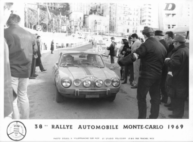 Enrico Re - Mici
38º Rallye Automobile de Monte-Carlo 1969. Fiat 850 Bertone (TO A81475). Clasificado 44º.

Del 17 al 24 de Enero, Monte-Carlo.
Superficie: asfalto - nieve.

El Rally tenia un total de 225.00 km cronometrados.

Se inscribieron 211 equipos, tomaron la salida 183, finalizaron 44.@
Palabras clave: Fiat;Bertone;Montecarlo;1969