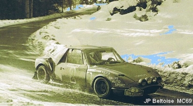 Jean-Pierre Beltoise - Stéphane Collaro
38º Rallye Automobile de Monte-Carlo 1969.

En este Monte-Carlo se celebró otra competición paralela (mismo recorrido) llamada 