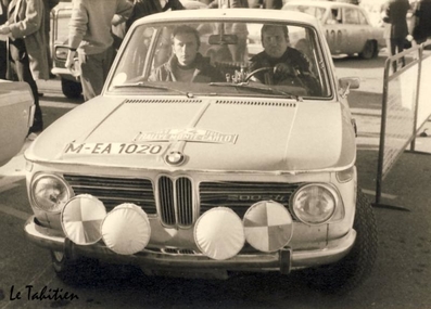 Timo Makinen - Paul Easter
38º Rallye Automobile de Monte-Carlo 1969. BMW 2002 Ti (M-EA 1020). Abandonó, desconocemos el motivo.

Del 17 al 24 de Enero, Monte-Carlo.
Superficie: asfalto - nieve.

El Rally tenia un total de 225.00 km cronometrados.

Se inscribieron 211 equipos, tomaron la salida 183, finalizaron 44.@
Palabras clave: Timo_Makinen;Paul_Easter;BMW;2002;Montecarlo;1969;parque_cerrado;Personajes