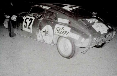 Jean-Claude Syda - René Flandin
30º Coupe des Alpes 1969. Citröen DS 21 Proto (8717 SL 38). Abandonó por accidente.

Este mismo coche el año anterior y en este esta misma prueba, conducido por Robert Neyret, tambien tuvo un accidente.

Del 1 al 6 de Octubre, Marseille - Evian - Juan les Pins, Francia.
Superficie: asfalto.

Tomaron la salida 66 equipos, finalizaron 25.@
Palabras clave: Citroen;Alpes;1969