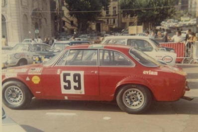 Jean Pierre Barailler - Alain Bigonneau 
30º Coupe des Alpes 1969. Alfa Romeo GTA. Abandonó por daños de accidente.

Del 1 al 6 de Octubre, Marseille - Evian - Juan les Pins, Francia.
Superficie: asfalto.

Tomaron la salida 66 equipos, finalizaron 25.@
Palabras clave: Alfa_Romeo;Alpes;1969