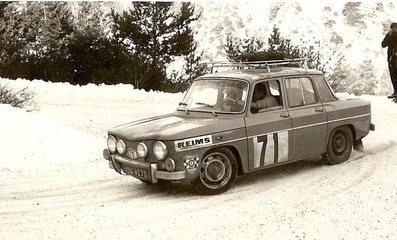 Claude Ballot-Lena - Noà«l Lemaire
38º Rallye Automobile de Monte-Carlo 1969. Renault 8 Gordini 1300 (4316 VE 75). Abandonó, desconocemos el motivo.

Del 17 al 24 de Enero, Monte-Carlo.
Superficie: asfalto - nieve.

El Rally tenia un total de 225.00 km cronometrados.

Se inscribieron 211 equipos, tomaron la salida 183, finalizaron 44.@
Palabras clave: Renault;Montecarlo;Gordini;1969;nieve