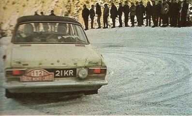 Roy Edwards - Colin Bryce
38º Rallye Automobile de Monte-Carlo 1969. Ford Escort Twin Cam (21 KR). Abandonó.

Del 17 al 24 de Enero, Monte-Carlo.
Superficie: asfalto - nieve.

El Rally tenia un total de 225.00 km cronometrados.

Se inscribieron 211 equipos, tomaron la salida 183, finalizaron 44.@
Palabras clave: Ford;Escort;Montecarlo;1969;nieve