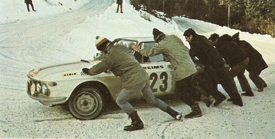 Charly Salphati - Antonio Casanova
38º Rallye Automobile de Monte-Carlo 1969. Lancia Fulvia HF. Abandonó.

Del 17 al 24 de Enero, Monte-Carlo.
Superficie: asfalto - nieve.

El Rally tenia un total de 225.00 km cronometrados.

Se inscribieron 211 equipos, tomaron la salida 183, finalizaron 44.@
Palabras clave: Lancia;Fulvia;Montecarlo;1969;nieve