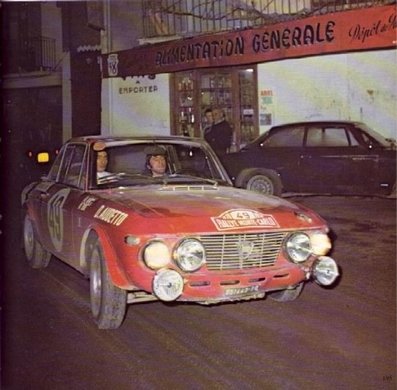 Amilcare Ballestrieri - Daniele Audetto
39º Rallye Automobile de Monte-Carlo 1970. Lancia Fulvia 1.6 Coupé HF (TO B51443). Clasificado 6º.

Del 16 al 24 de Enero, Monte Carlo.
Superficie: asfalto - nieve

El Rally constaba de un total de 405.50 km cronometrados.

Se inscribieron 232 equipos, tomaron la salida 184, finalizaron 77.@
Palabras clave: Amilcare_Ballestrieri;Daniele_Audetto;Lancia;Fulvia;Montecarlo;1970