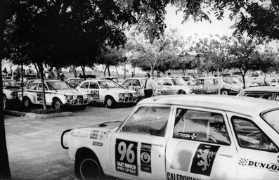 Daily Mirror London-Mexico World Cup Rally 1970
Parque Cerrado de Rio de Janeiro

Del 19 de Abril al 27 de Mayo, Londres - Mexico.
Superficie: tierra - asfalto.

ITINERARIO:
Reino Unido, Francia, Alemania Occidental, Austria, Hungría, Yugoslavia, Bulgaria, regreso a Yugoslavia, Italia, Sur de Francia, España, Portugal.
REINICIO:
Brasil, Uruguay, Argentina, Chile, regreso a Argentina, Bolivia, Perú, Ecuador, Colombia, Panamá, Costa Rica, Nicaragua, Honduras, El Salvador, Guatemala y México.

La prueba constaba de 29 tramos especiales con un total de 25.750.00 km incluyendo los tramos de enlace.

Tomaron la salida 96 equipos, finalizaron 26.
Palabras clave: Londres-Mexico