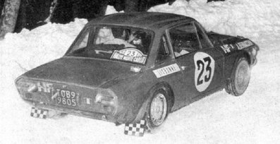 Sandro Munari - Arnaldo Bernacchini
39º Rallye Automobile de Monte-Carlo 1970. Lancia Fulvia 1.6 Coupé HF (TO B99805). Abandonó por motor.

Del 16 al 24 de Enero, Monte Carlo.
Superficie: asfalto - nieve

El Rally constaba de un total de 405.50 km cronometrados.

Se inscribieron 232 equipos, tomaron la salida 184, finalizaron 77.@
Palabras clave: Lancia;Fulvia;Montecarlo;1970;nieve