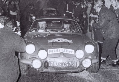 Bernard Darniche - Pierre Demange
14º Rally Cévennes 1970, Renault-Alpine A110 1600, Retirado@
Palabras clave: Bernard_Darniche;Criterium_Cévennes;Renault;Alpine;A110;1970