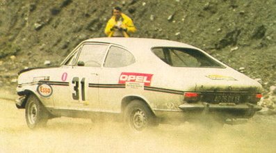 Jean Gamet - Michel Gamet
31º Coupe des Alpes 1971. Opel Kadett GT (4026 DY 13). Clasificado 6º.

Del 25 al 26 de Junio, Uriage-Marseille.
Superficie: asfalto.

La prueba tenia un total de 1420.00 km de los que 800.00 km eran cronometrados.

No sabemos cuantos equipos tomaron la salida, finalizaron 36.@
Palabras clave: Opel;Alpes;1971