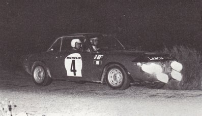 Sandro Munari - Mario Mannucci
19º Rally RACE 1971. Lancia Fulvia 1.6 Coupé HF. Clasificado 6º.

Del 23 al 25 de Octubre, España.
Superficie: asfalto.

Desconocemos de cuantos kilómetros tanto totales como cronometrados tenía el Rally, así como de cuantos equipos tomaron y finalizaron la prueba.
@
Palabras clave: Sandro_Munari;Mario_Mannucci;RACE;Lancia;Fulvia;1971