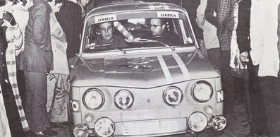 José M. Sabater - Umbert
7º Rallye Barcelona-Andorra 1971. Renault R8 TS. Clasificado 6º.
20-21 Noviembre. Coef.4
El Rally tenia un total de 597 Km de los que 102.8 km divididos en 7 tramos, eran especiales.
Se inscribieron 88 participantes, tomaron la salida 70, finalizaron 47.
Durante los años 1965 y 1972 este Rally fue el sustituto del Rallye Catalunya, el cual no se celebraba.
Palabras clave: Barcelona_Andorra;1971