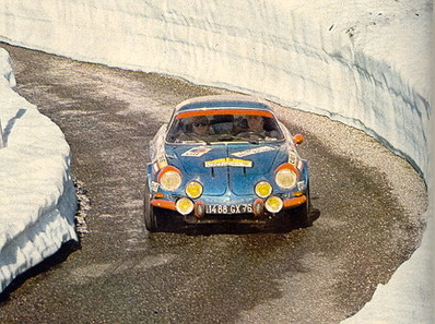Jean-Pierre Nicolas - Jean Todt
31º Coupe des Alpes 1971. Alpine-Renault A110 1600 S. Abandonó, desconocemos el motivo.

Del 25 al 26 de Junio, Uriage-Marseille.
Superficie: asfalto.

La prueba tenia un total de 1420.00 km de los que 800.00 km eran cronometrados.

No sabemos cuantos equipos tomaron la salida, finalizaron 36.@
Palabras clave: Renault;Alpine;Alpes;1971