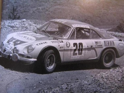 Claudine Trautmann-Bouchet - Dominique Laurent
31º Coupe des Alpes 1971. Alpine-Renault A110. Abandonó por accidente.

Del 25 al 26 de Junio, Uriage-Marseille.
Superficie: asfalto.

La prueba tenia un total de 1420.00 km de los que 800.00 km eran cronometrados.

No sabemos cuantos equipos tomaron la salida, finalizaron 36.@
Palabras clave: Renault;Alpine;Alpes;1971