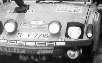 Gérard Larrousse - Jean-Claude Perramond
40º Rallye Automobile de Monte-Carlo 1971. Porsche 914/6 (S-Y 7716). Abandonó por el embrague.

Del 22 al 29 de Enero, Monte-Carlo.
Superficie: asfalto - nieve con 455.90 km cronometrados divididos en 17 tramos especiales.

Para el tramo final, Col des Banquettes - Col de la Madonne de Gorbio de 28.00 km calificaron 60 equipos, a partir de la posición 23 los equipos fueron clasificados oficialmente hasta el 30.

Se inscribieron 282 equipos, tomaron la salida 224, finalizaron 30.@
Palabras clave: Gerard_Larrousse;Porsche;Montecarlo;1971;detalles