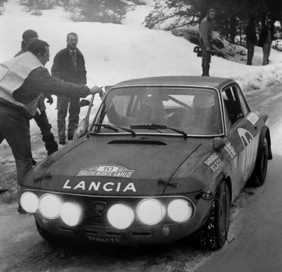 Sergio Barbasio - Kilroy
40º Rallye Automobile de Monte-Carlo 1971. Lancia Fulvia 1.6 Coupé HF (TO D73047). Abandonó por la caja de cambios.

Del 22 al 29 de Enero, Monte-Carlo.
Superficie: asfalto - nieve con 455,90 km cronometrados divididos en 17 tramos especiales.

Para el tramo final, Col des Banquettes - Col de la Madonne de Gorbio de 28.00 km calificaron 60 equipos, a partir de la posición 23 los equipos fueron clasificados oficialmente hasta el 30.

Se inscribieron 282 equipos, tomaron la salida 224, finalizaron 30.@
Palabras clave: Lancia;Fulvia;Montecarlo;1971