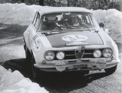 Giorgio Pianta - Fabio Miracolo
40º Rallye Automobile de Monte-Carlo 1971. Alfa Romeo Giulia Sprint GTA 1600 (MI K97829). Abandonó por accidente durante un enlace de tramo.

Del 22 al 29 de Enero, Monte-Carlo.
Superficie: asfalto - nieve con 455,90 km cronometrados divididos en 17 tramos especiales.
Para el tramo final, Col des Banquettes - Col de la Madonne de Gorbio de 28.00 km calificaron 60 equipos, a partir de la posición 23 los equipos fueron clasificados oficialmente hasta el 30.
Se inscribieron 282 equipos, tomaron la salida 224, finalizaron 30.@
Palabras clave: Alfa;Romeo;Montecarlo;1971