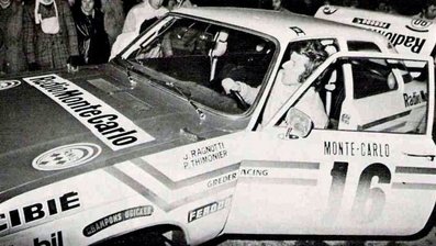 Jean Ragnotti - Pierre Thimonier
41º Rallye Automobile de Monte-Carlo 1972. Opel Ascona 1.9 (1970 XT 75). Clasificado 9º.

Del 21 al 28 de Enero, Monte-Carlo.
Superficie: asfalto - nieve.

El Rally constaba de 2 etapas y 437.50 km cronometrados divididos en 16 tramos especiales.

Se inscribieron 299 equipos, tomaron la salida 264, finalizaron 40.@
Palabras clave: Jean_Ragnotti;Opel;Ascona;Montecarlo;1972;Personajes