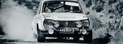 Anthony Fall - Mike Wood
16º Tour de Corse 1972. Peugeot 304 S (4463 EH 13). Clasificado 12º.

Del 4 al 11 de Noviembre, Ajaccio, Córcega, Francia.
Superficie: asfalto.

El Rally tenia un total de 709.00 km cronometrados divididos en 24 tramos especiales (5 de ellos fueron cancelados, SS1 Port de Coti Chiavari-Stiliccione de 32.00 km, SS2 Sartene - Tirolo de 22.00 km, SS3 Orone - Sotta de 22.00 km, SS19 Luri - Canari de 28.00 km y SS20 Patrimonio-St Pietro de 35.00 km)

Tomaron la salida 49 equipos, finalizaron 30.@
Palabras clave: Peugeot;Corse;Corcega;1972