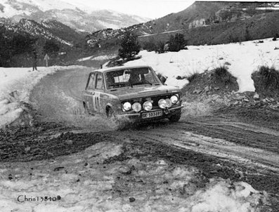 Patrick Lier - Jean-Pierre Frattini
41º Rallye Automobile de Monte-Carlo 1972. Fiat 128 Rally (GE 103691 ). Clasificado 21º.

Del 21 al 28 de Enero, Monte-Carlo.
Superficie: asfalto - nieve.

El Rally constaba de 2 etapas y 437.50 km cronometrados divididos en 16 tramos especiales.

Se inscribieron 299 equipos, tomaron la salida 264, finalizaron 40.@
Palabras clave: Fiat;Montecarlo;1972