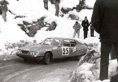 Trautmann - Danton
41º Rallye Automobile de Monte-Carlo 1972. Citroën SM Maserati (3885 XT 75). Abandonó.

Del 21 al 28 de Enero, Monte-Carlo.
Superficie: asfalto - nieve.

El Rally constaba de 2 etapas y 437.50 km cronometrados divididos en 16 tramos especiales.

Se inscribieron 299 equipos, tomaron la salida 264, finalizaron 40.@
Palabras clave: Rene_Trautmannn;Citroen;SM;Montecarlo;1972;Maserati